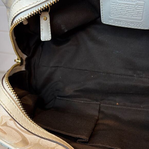 Coach Bag Purse Handbag Optic C Signature Logo Double Handle Doctor Satchel - Picture 14 of 16